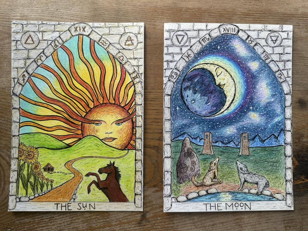 Readings Sun and Moon Tarot Art